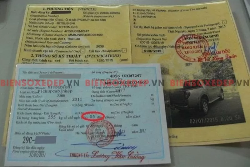 đăng ký biển số xe ô tô