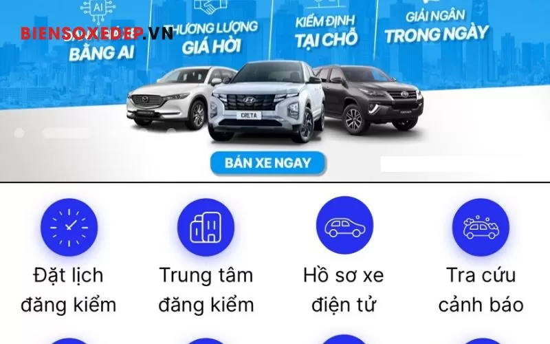 phạt nguội trên ứng dụng đăng kiểm TTĐK