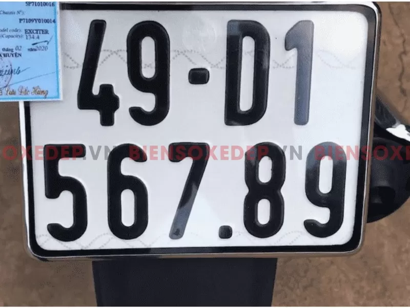 biển số xe hợp phong thủy