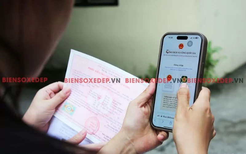 Thủ tục đăng k&yacute; xe m&aacute;y online