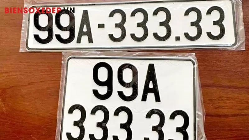 Định giá biển số xe tứ quý 3