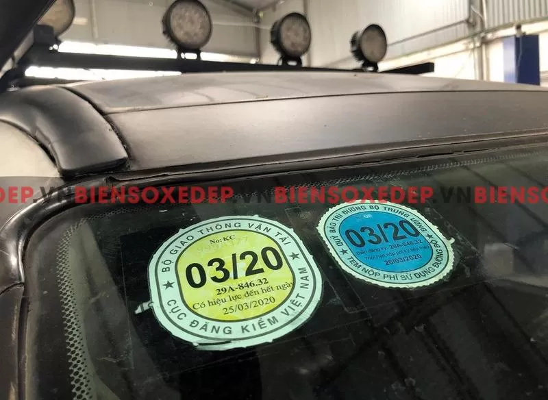 số tem giấy chứng nhận đăng kiểm