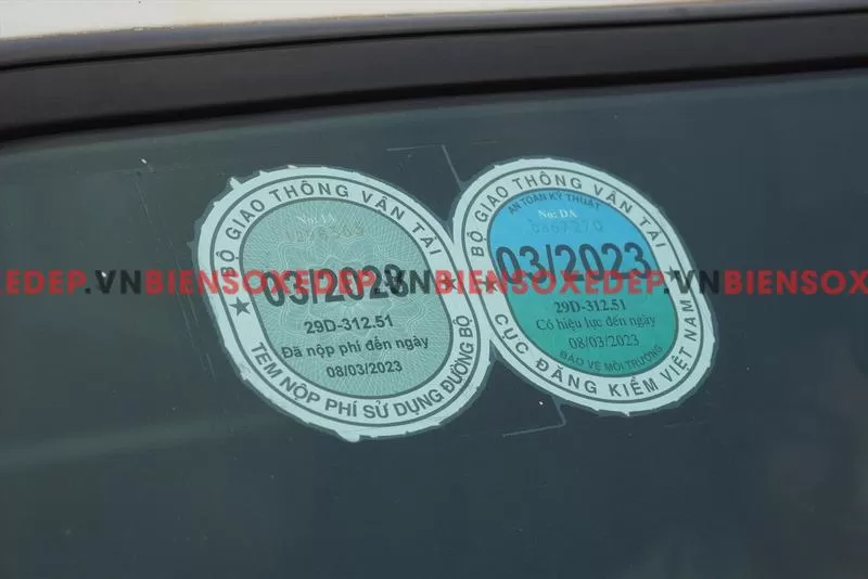 số tem giấy chứng nhận đăng kiểm