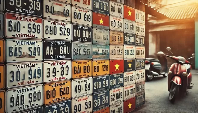 Biển xe c&aacute;c tỉnh th&agrave;nh