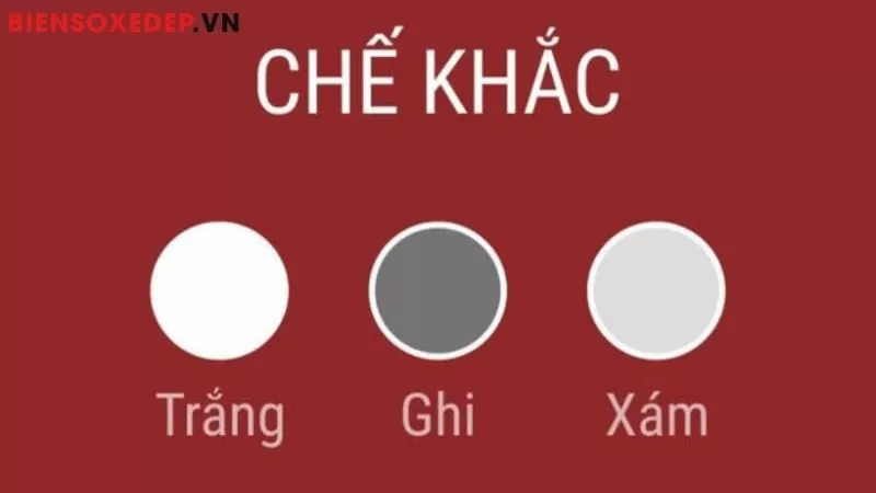 Màu sắc biển số và xe