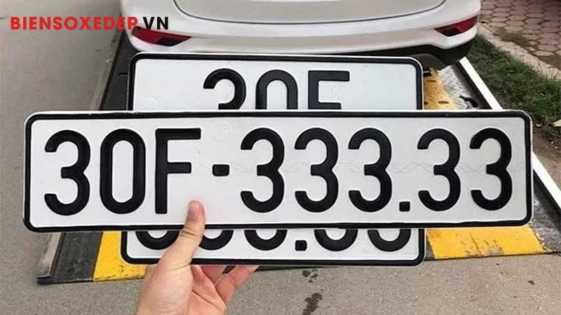 Biển số xe màu trắng là gì