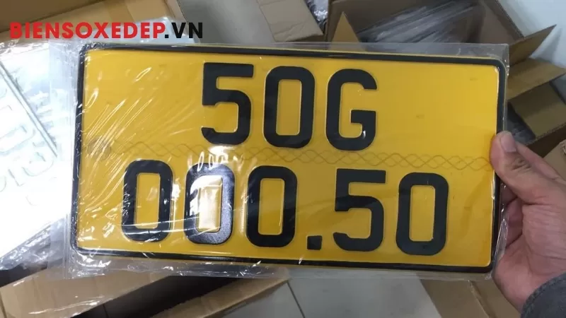 Biển số xe màu vàng là gì