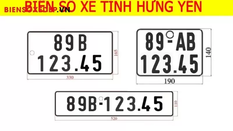 Biển số xe sau s&aacute;p nhập tỉnh Hưng Y&ecirc;n