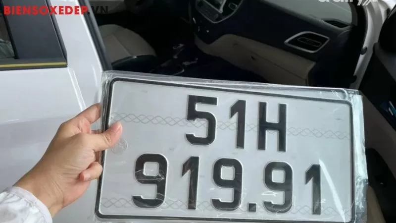 Các dạng biển số xe tiến đôi
