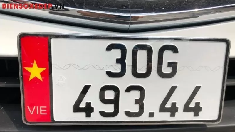 Cách kết hợp các con số trong biển số xe tiến đôi