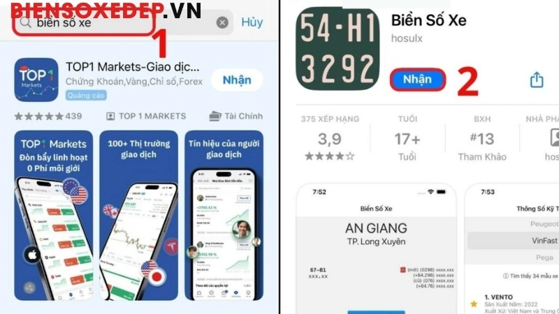 công cụ tìm biển xe