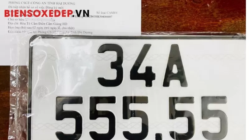 Luật về biển số xe tự chọn