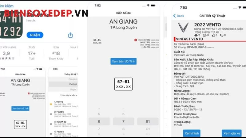 So sánh các phần mềm tra cứu biển số xe