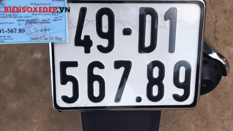 Biển số xe điện