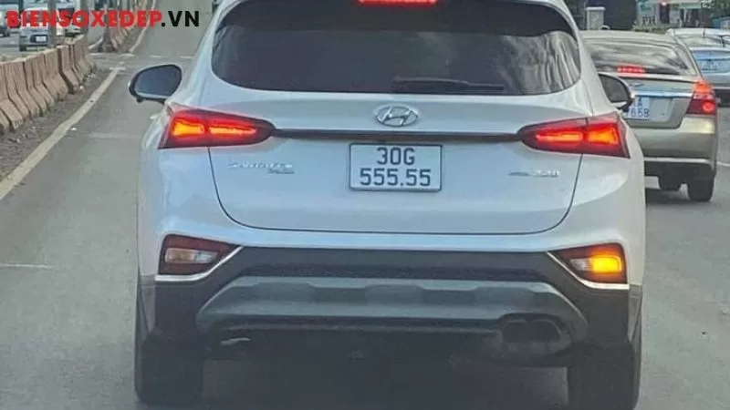 Biển số xe tam hoa 555